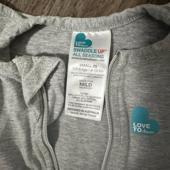 Love to Dream Swaddle Up™ All Seasons – Size Small (8–13 lbs) – Mild Weather - Picture 3 of 4
